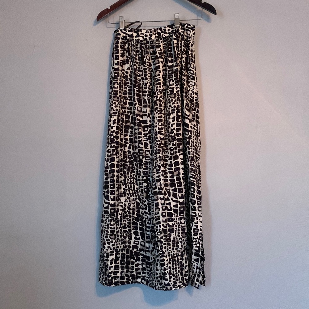 Rachel Zoe Silk Midi Skirt